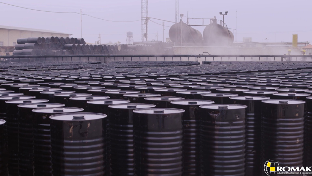 Iran bitumen being applied in road construction projects