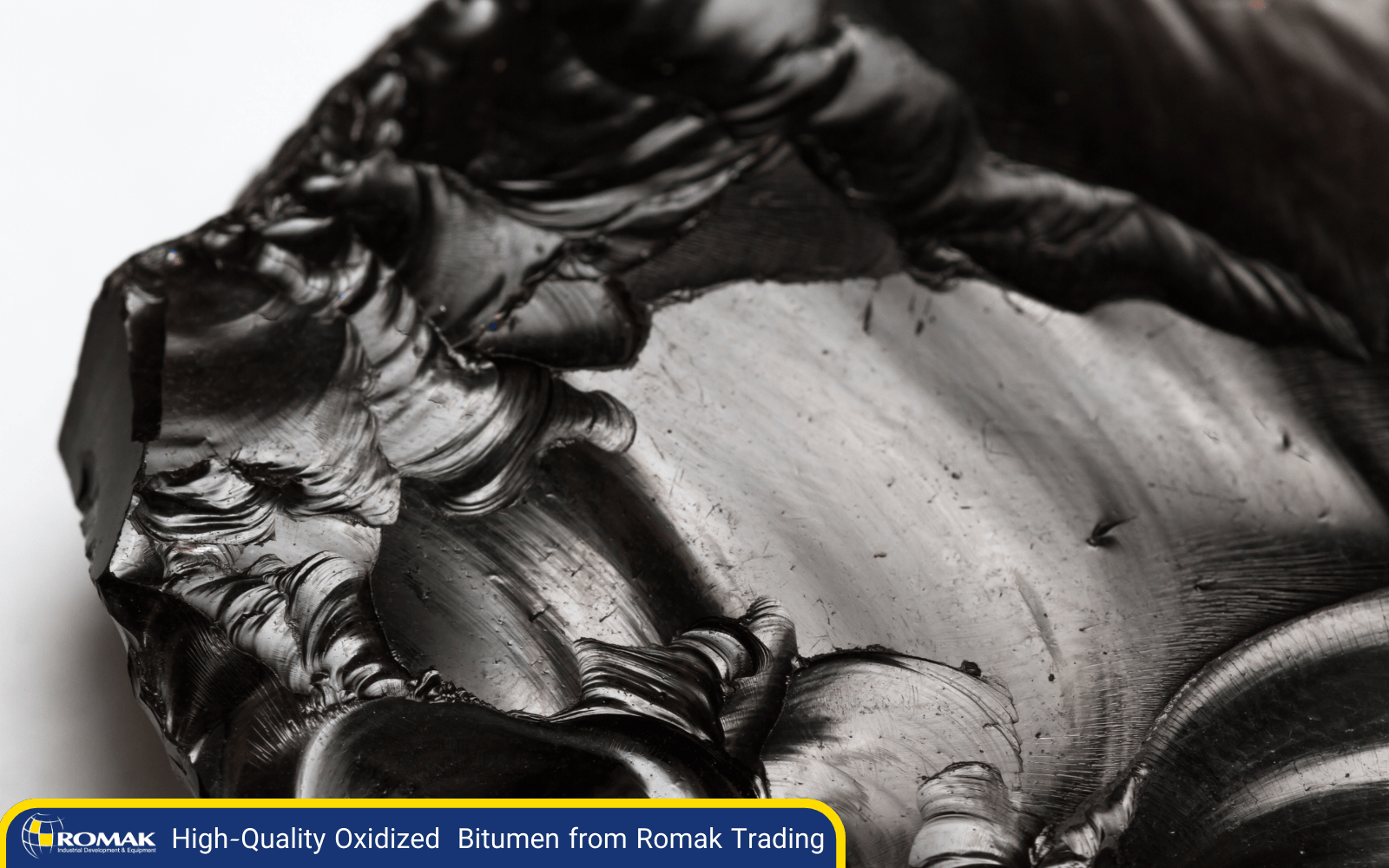 High-quality oxidized bitumen supplied by Romak Trading, a leading Iran bitumen exporter and producer.