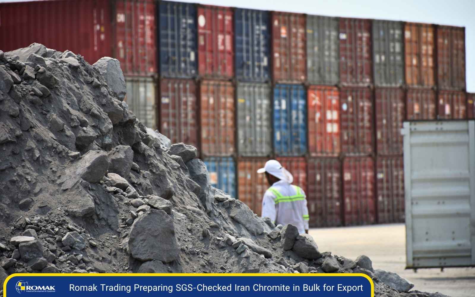 Romak Trading loading SGS-certified Iran chromite in bulk